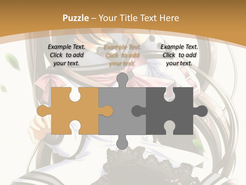 A Girl With Long Hair Is Standing In Front Of A Tree PowerPoint Template