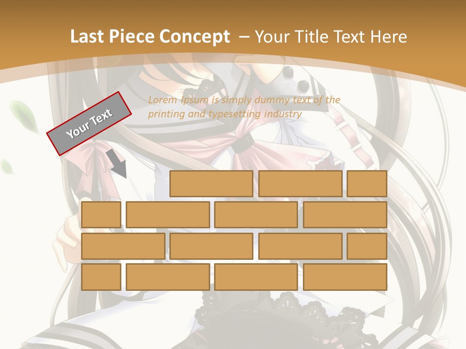 A Girl With Long Hair Is Standing In Front Of A Tree PowerPoint Template