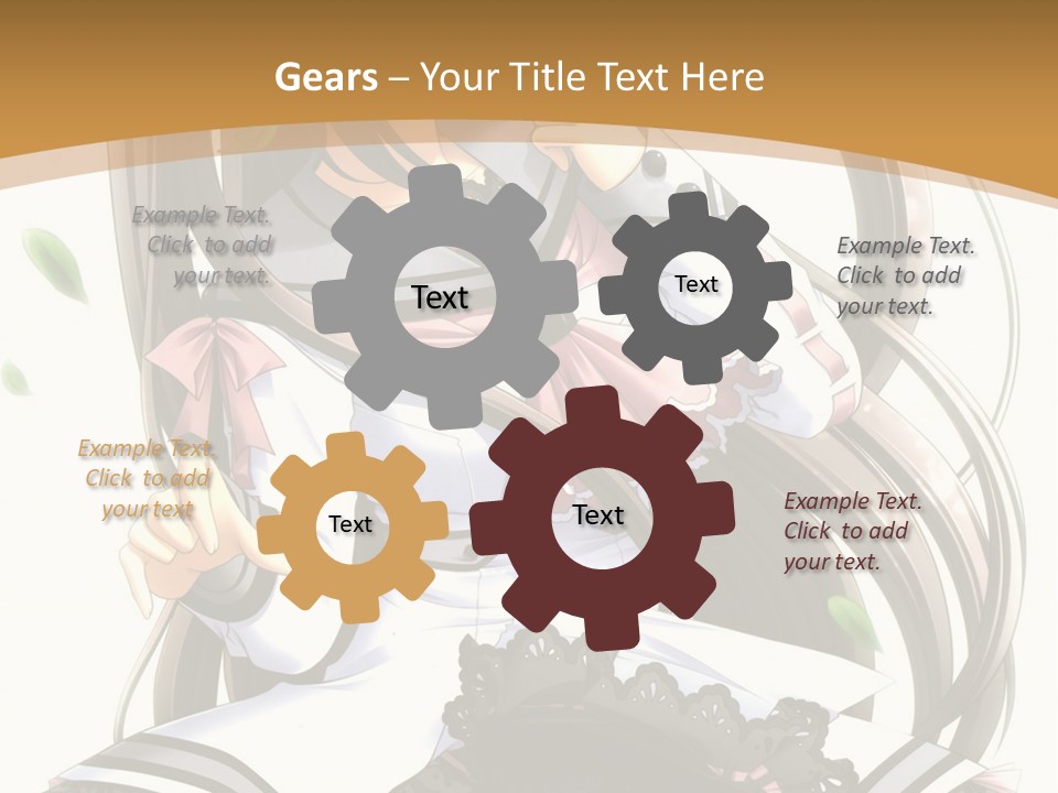 A Girl With Long Hair Is Standing In Front Of A Tree PowerPoint Template