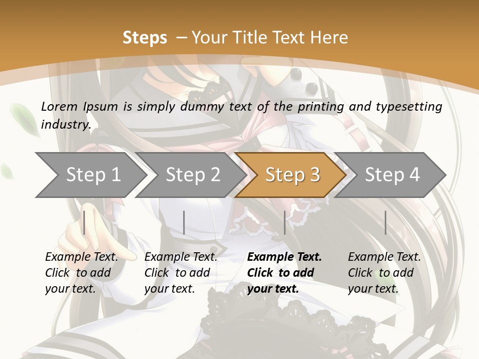 A Girl With Long Hair Is Standing In Front Of A Tree PowerPoint Template