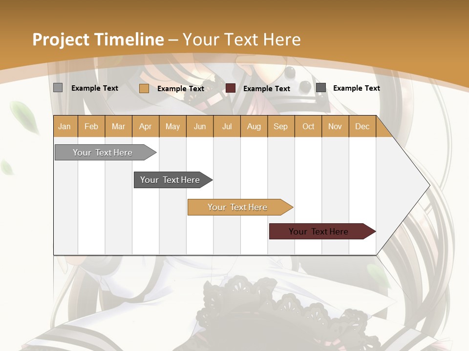 A Girl With Long Hair Is Standing In Front Of A Tree PowerPoint Template