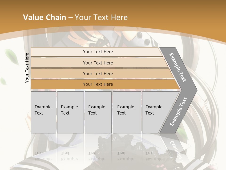 A Girl With Long Hair Is Standing In Front Of A Tree PowerPoint Template