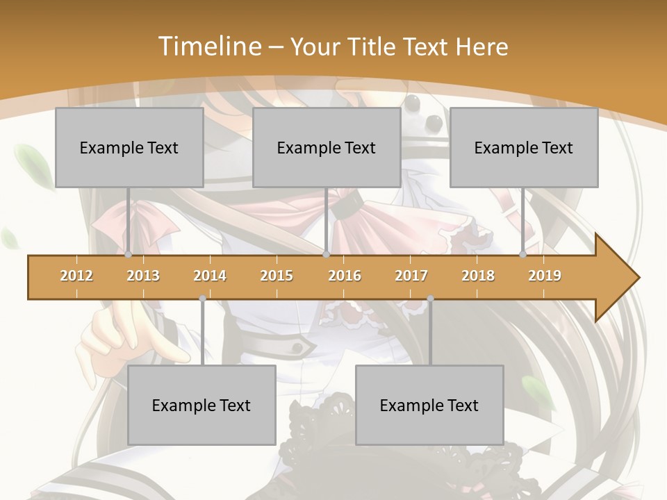 A Girl With Long Hair Is Standing In Front Of A Tree PowerPoint Template