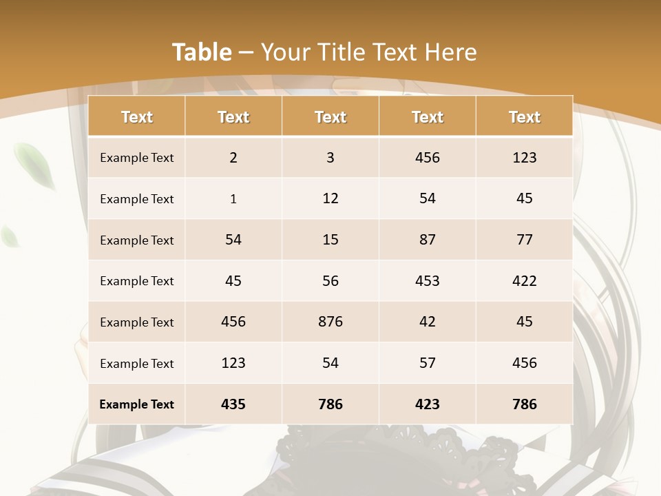 A Girl With Long Hair Is Standing In Front Of A Tree PowerPoint Template