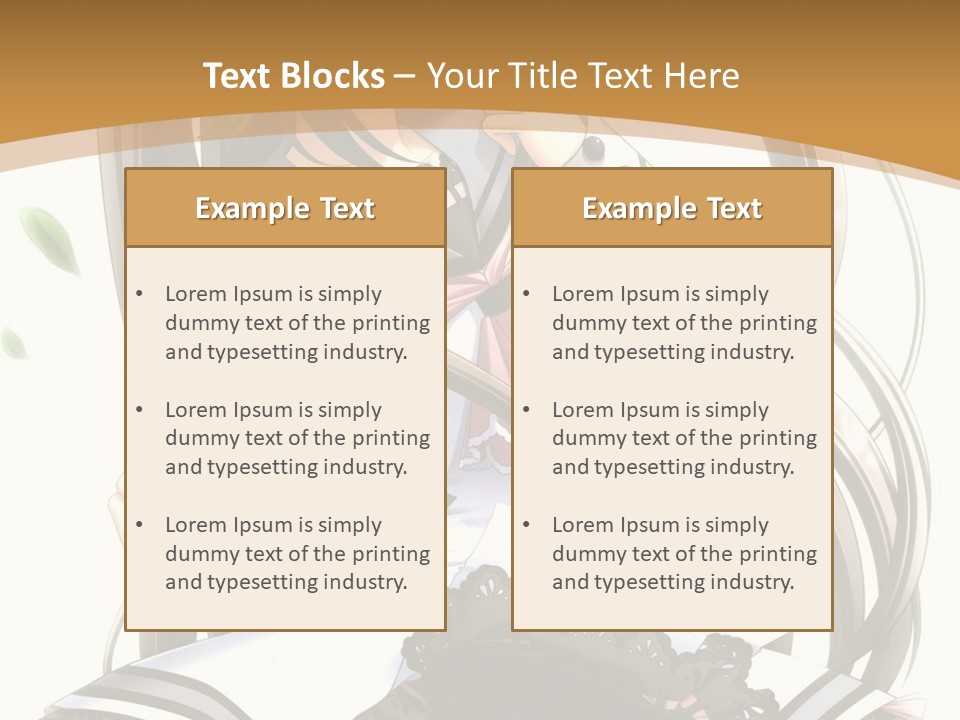 A Girl With Long Hair Is Standing In Front Of A Tree PowerPoint Template