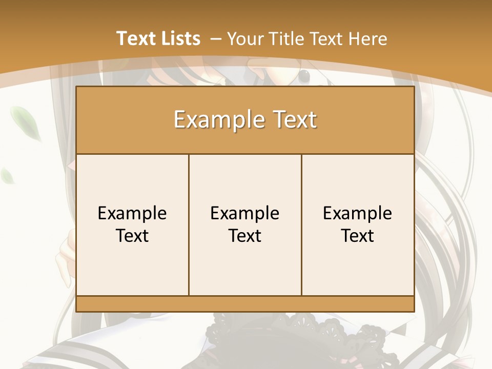 A Girl With Long Hair Is Standing In Front Of A Tree PowerPoint Template