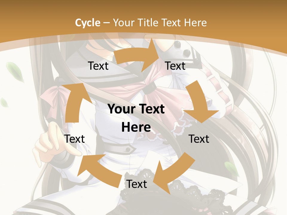 A Girl With Long Hair Is Standing In Front Of A Tree PowerPoint Template