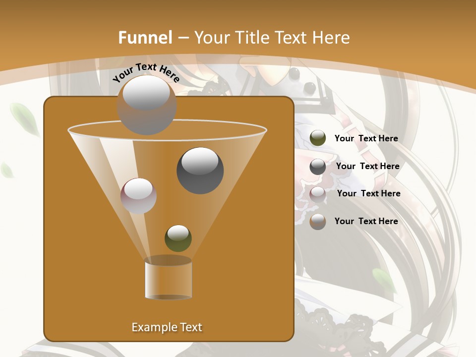 A Girl With Long Hair Is Standing In Front Of A Tree PowerPoint Template