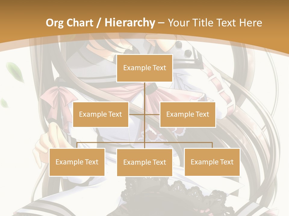 A Girl With Long Hair Is Standing In Front Of A Tree PowerPoint Template