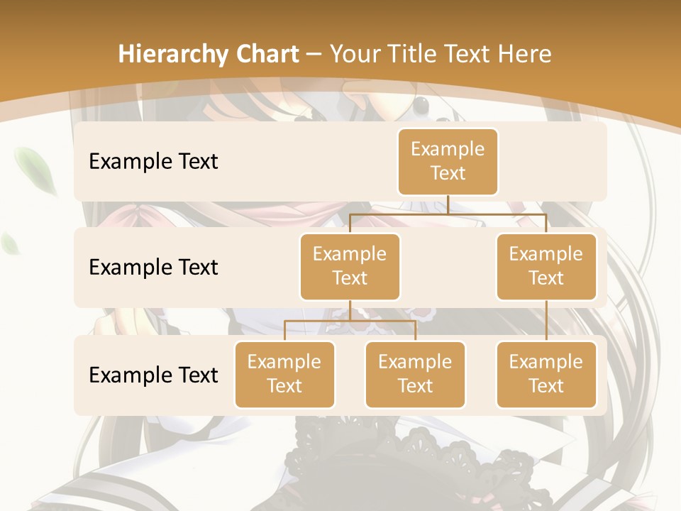 A Girl With Long Hair Is Standing In Front Of A Tree PowerPoint Template