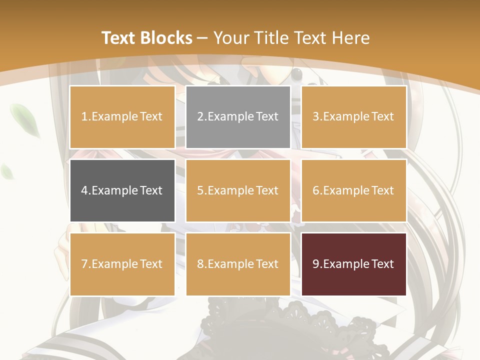 A Girl With Long Hair Is Standing In Front Of A Tree PowerPoint Template