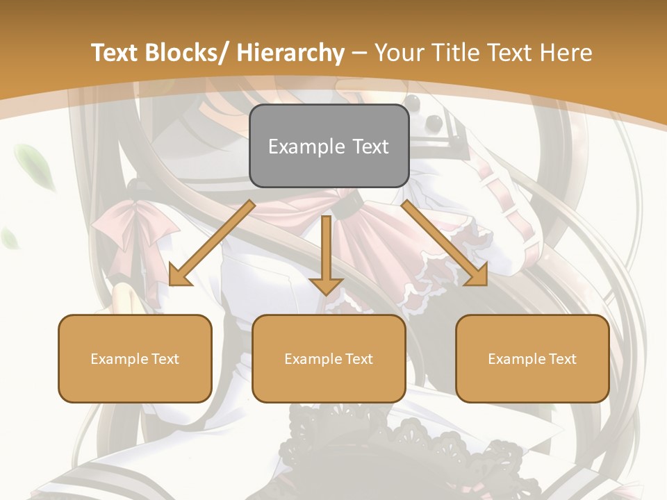 A Girl With Long Hair Is Standing In Front Of A Tree PowerPoint Template