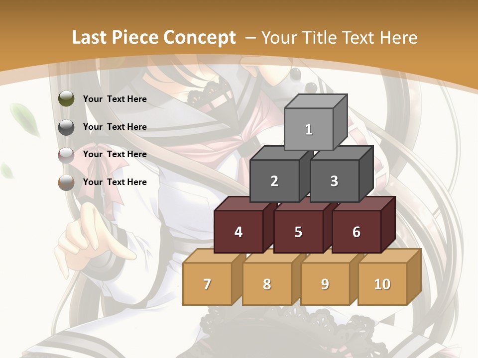 A Girl With Long Hair Is Standing In Front Of A Tree PowerPoint Template