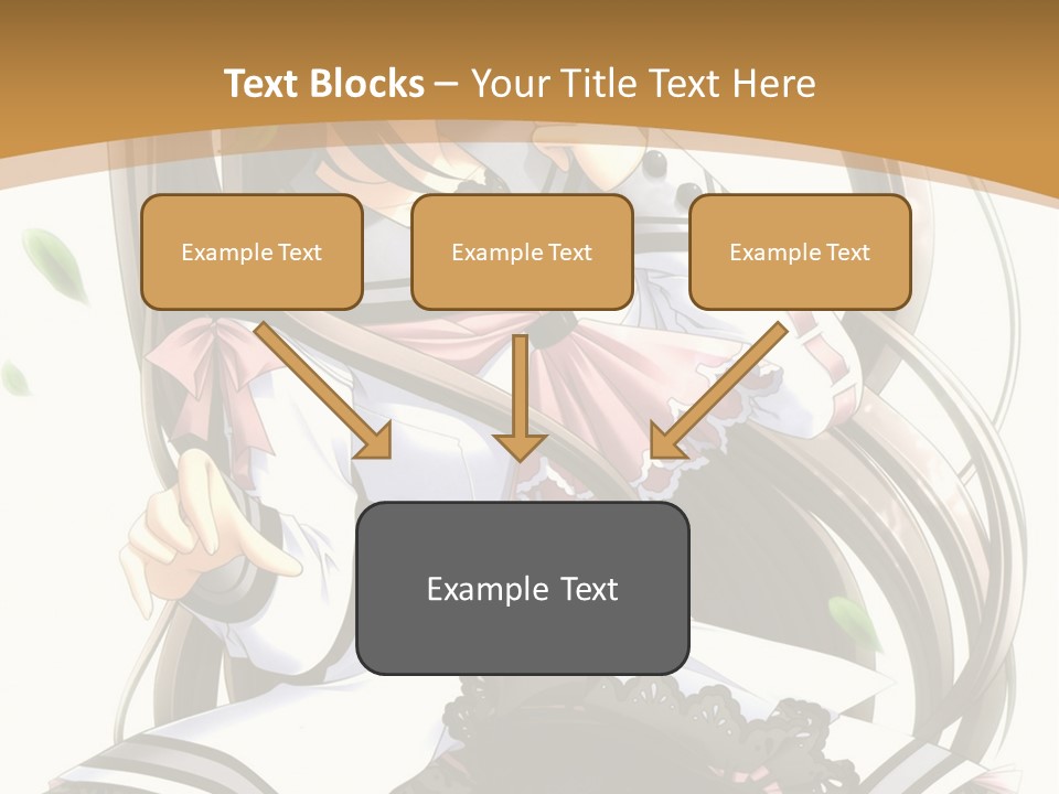 A Girl With Long Hair Is Standing In Front Of A Tree PowerPoint Template