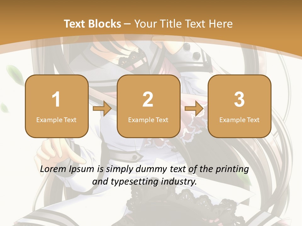 A Girl With Long Hair Is Standing In Front Of A Tree PowerPoint Template