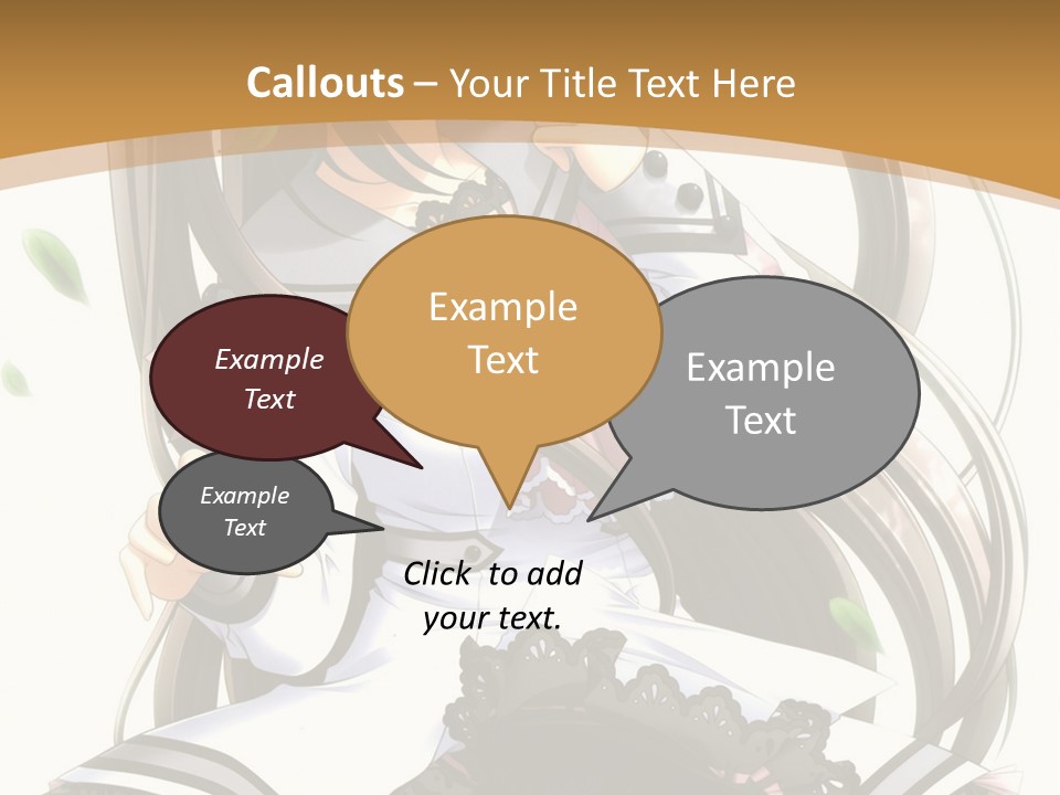 A Girl With Long Hair Is Standing In Front Of A Tree PowerPoint Template