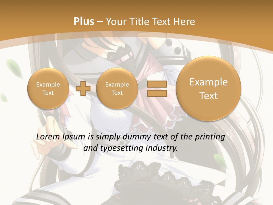 A Girl With Long Hair Is Standing In Front Of A Tree PowerPoint Template