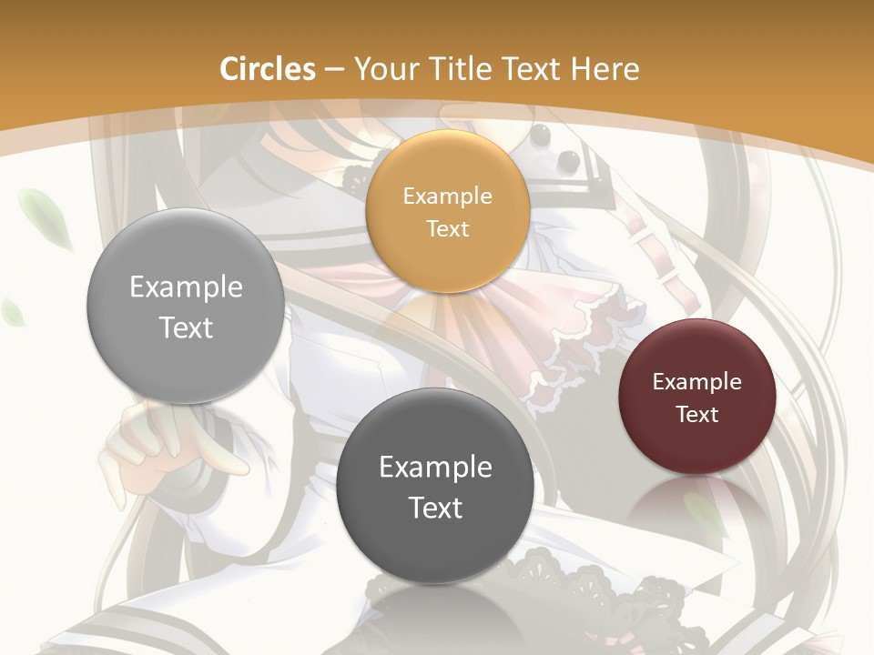 A Girl With Long Hair Is Standing In Front Of A Tree PowerPoint Template