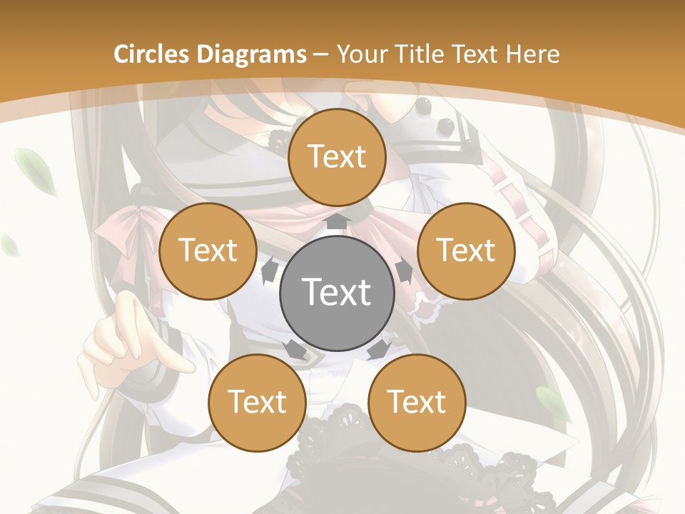 A Girl With Long Hair Is Standing In Front Of A Tree PowerPoint Template