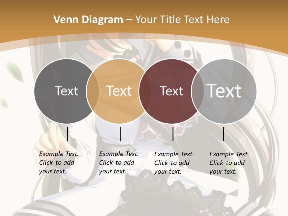 A Girl With Long Hair Is Standing In Front Of A Tree PowerPoint Template