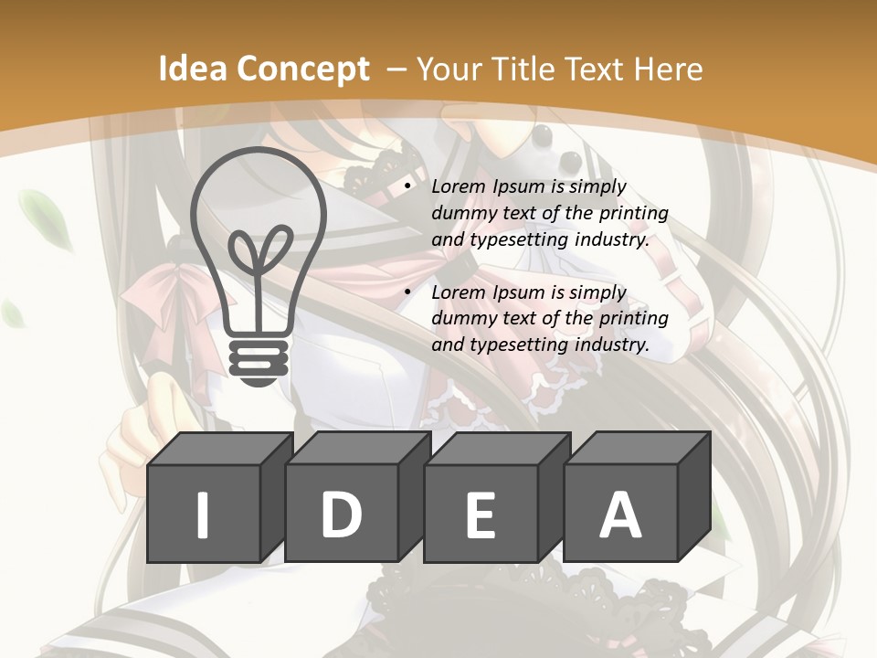 A Girl With Long Hair Is Standing In Front Of A Tree PowerPoint Template