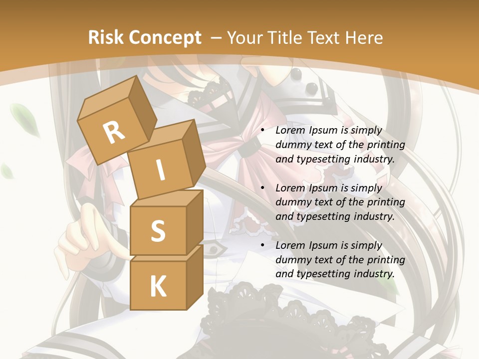 A Girl With Long Hair Is Standing In Front Of A Tree PowerPoint Template