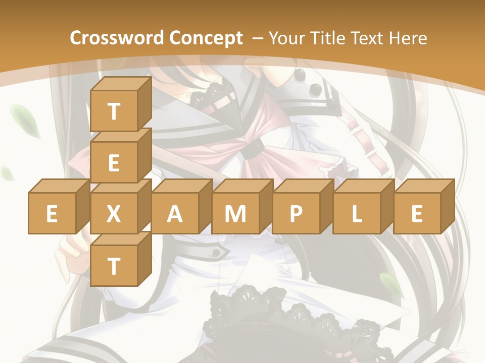 A Girl With Long Hair Is Standing In Front Of A Tree PowerPoint Template