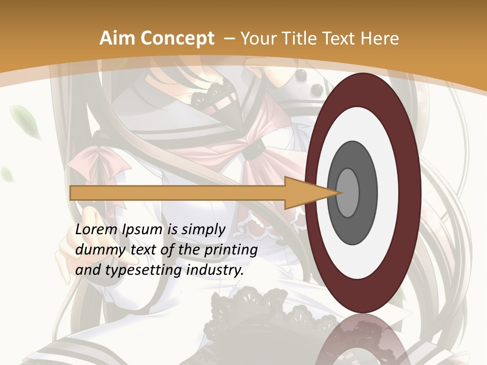 A Girl With Long Hair Is Standing In Front Of A Tree PowerPoint Template