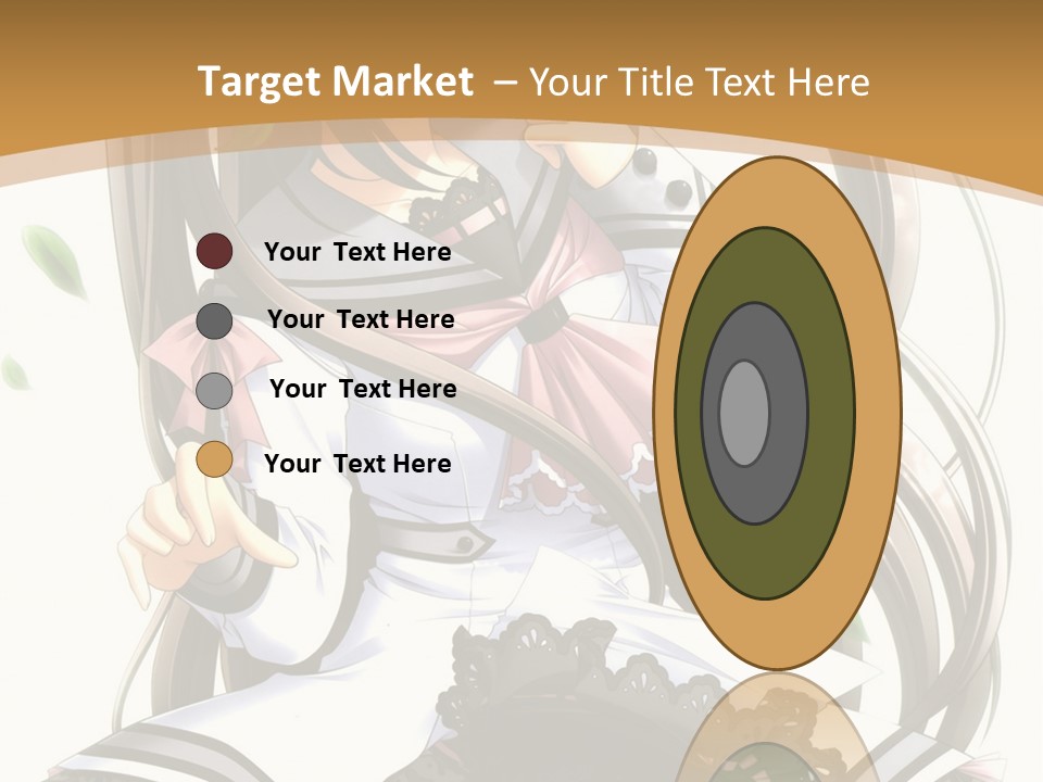 A Girl With Long Hair Is Standing In Front Of A Tree PowerPoint Template