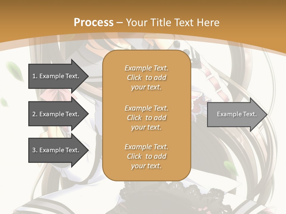 A Girl With Long Hair Is Standing In Front Of A Tree PowerPoint Template