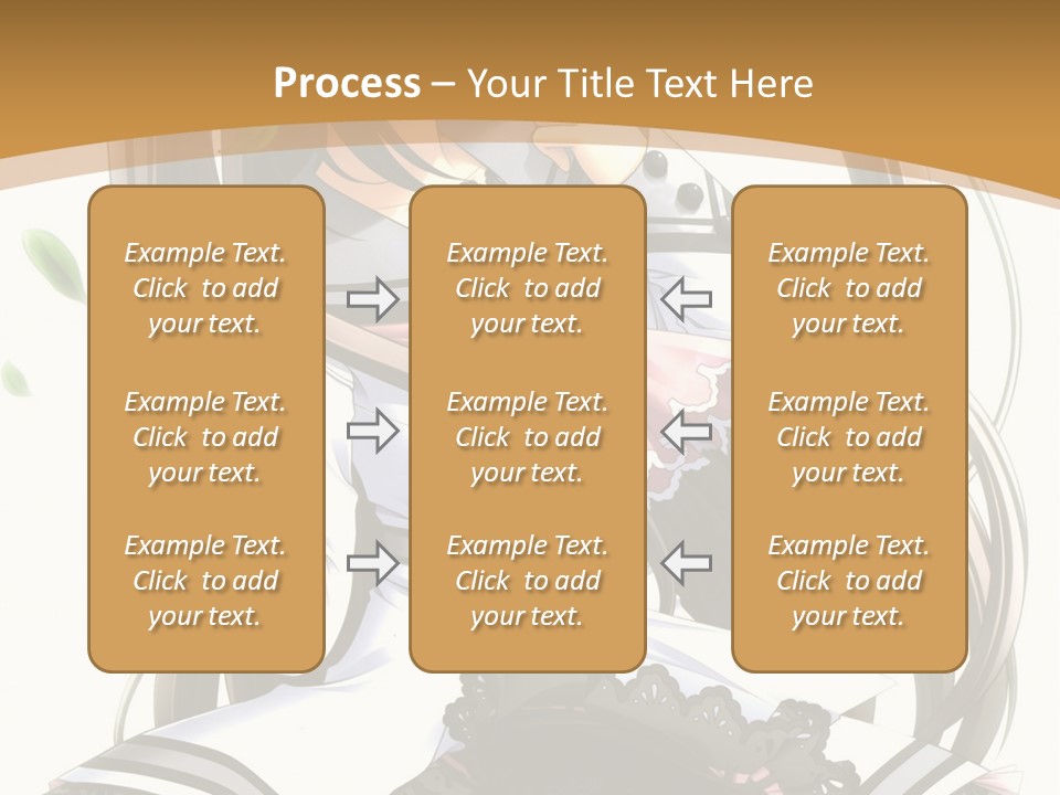 A Girl With Long Hair Is Standing In Front Of A Tree PowerPoint Template