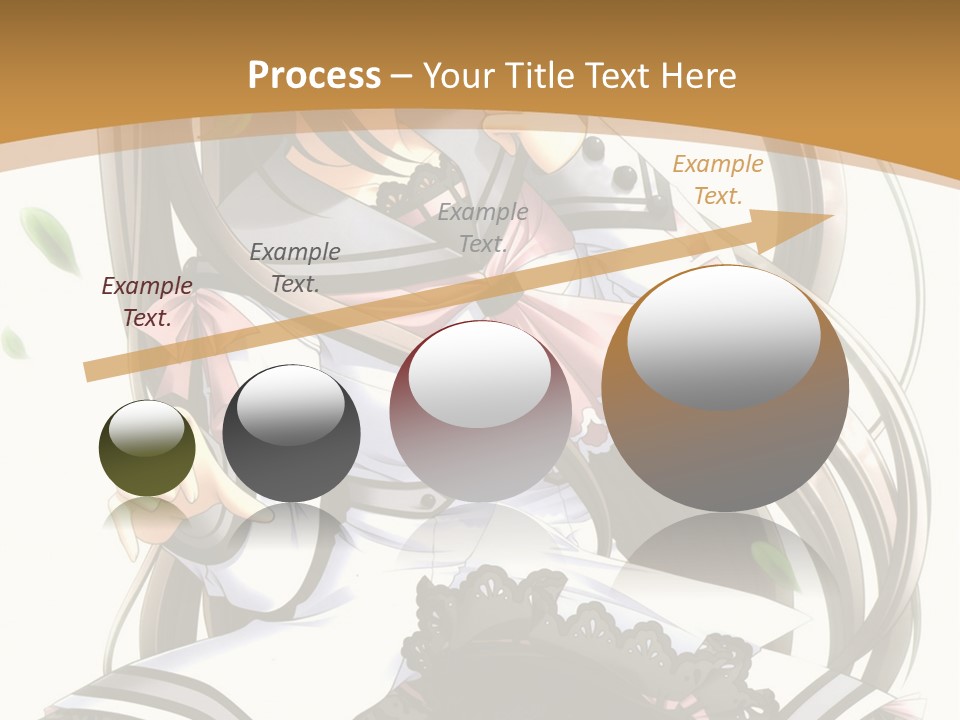 A Girl With Long Hair Is Standing In Front Of A Tree PowerPoint Template