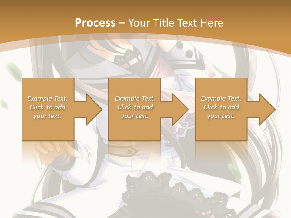 A Girl With Long Hair Is Standing In Front Of A Tree PowerPoint Template