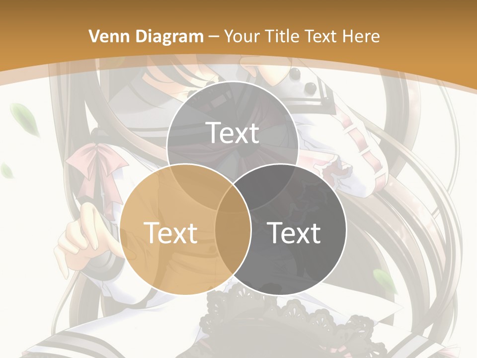 A Girl With Long Hair Is Standing In Front Of A Tree PowerPoint Template