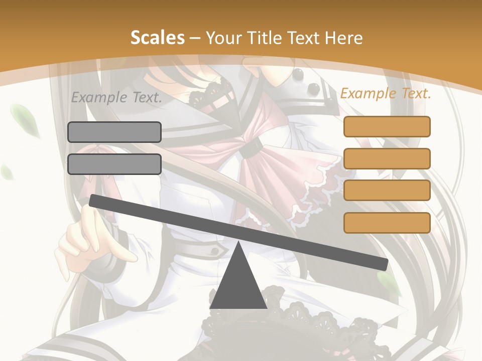 A Girl With Long Hair Is Standing In Front Of A Tree PowerPoint Template