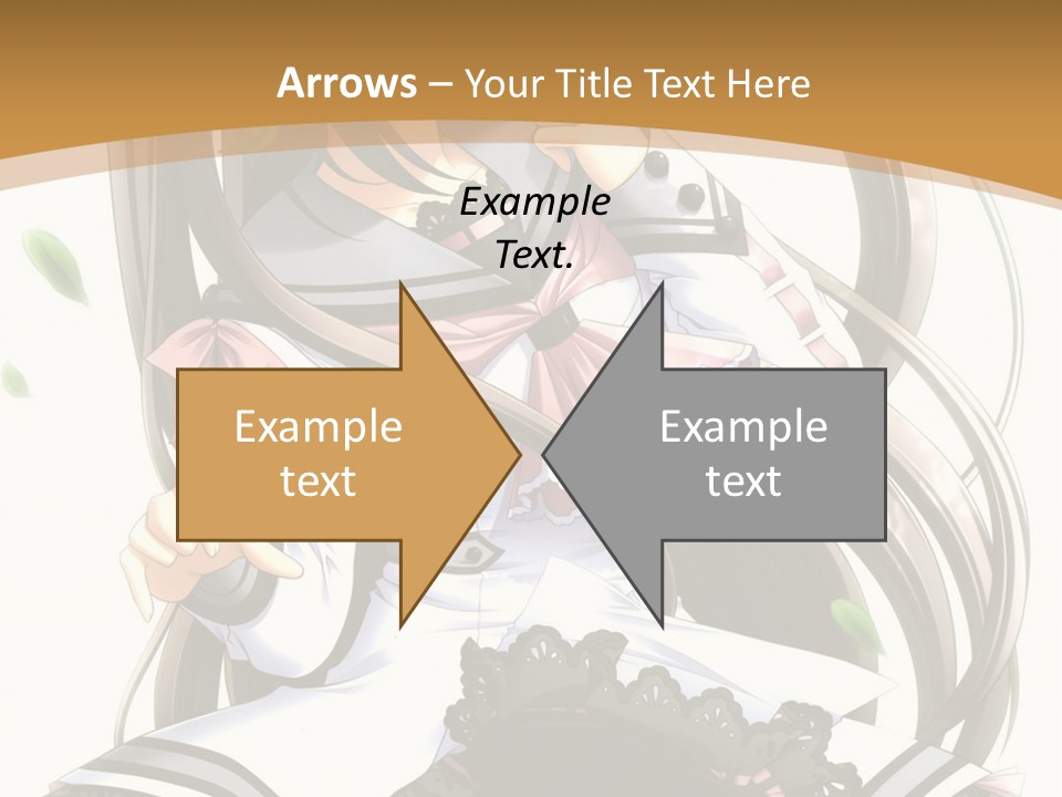 A Girl With Long Hair Is Standing In Front Of A Tree PowerPoint Template