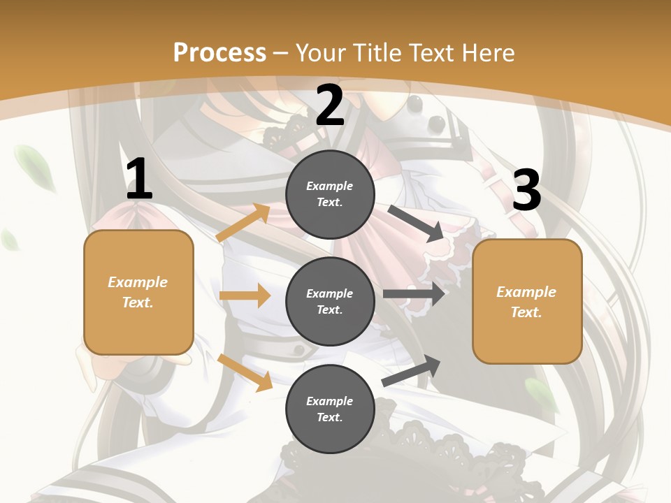 A Girl With Long Hair Is Standing In Front Of A Tree PowerPoint Template