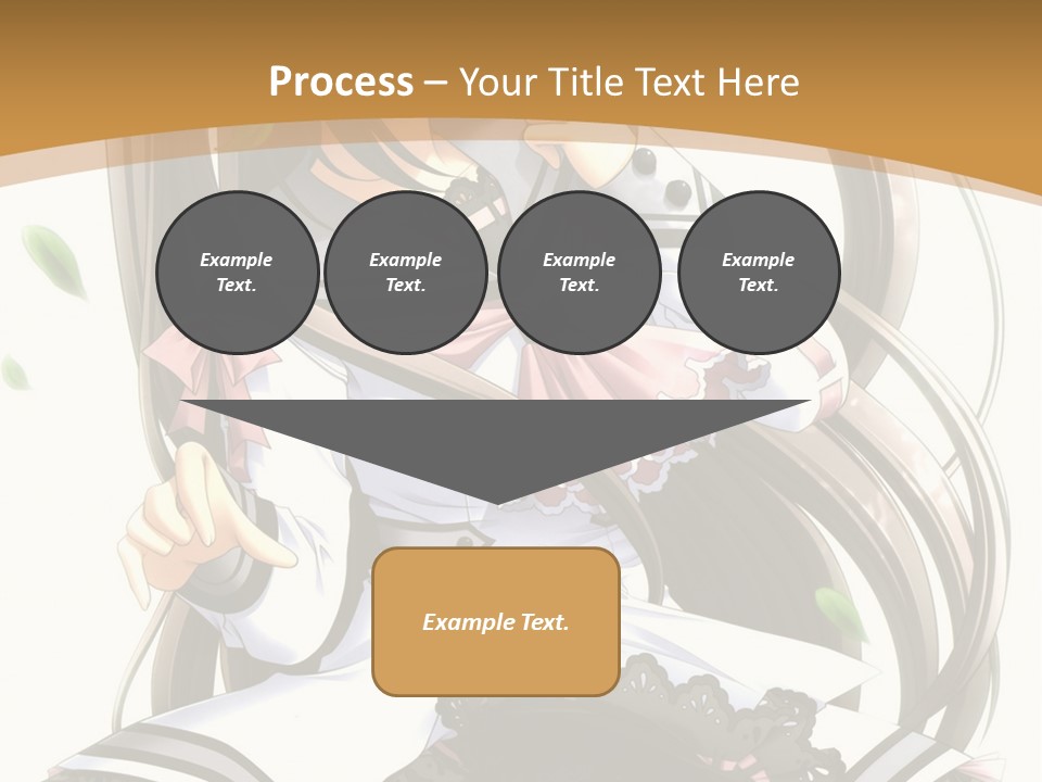 A Girl With Long Hair Is Standing In Front Of A Tree PowerPoint Template