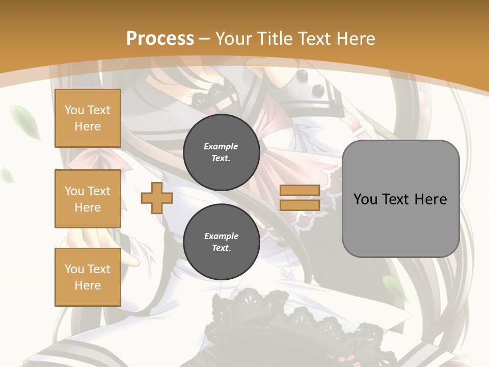A Girl With Long Hair Is Standing In Front Of A Tree PowerPoint Template
