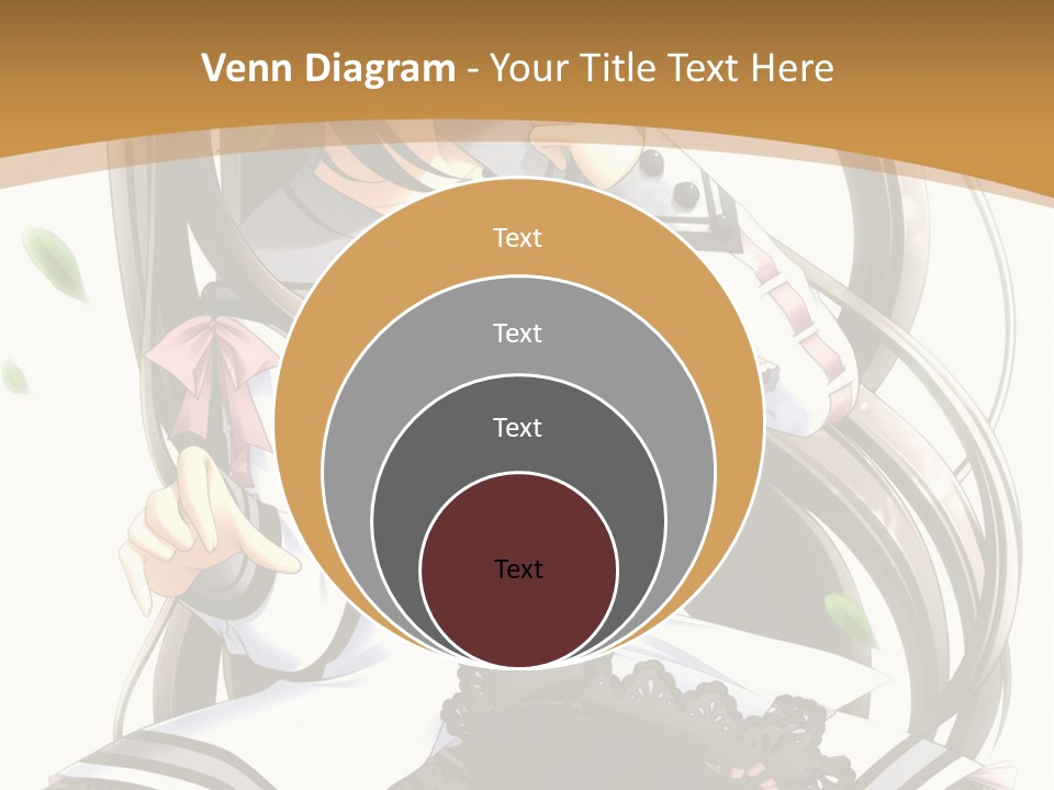 A Girl With Long Hair Is Standing In Front Of A Tree PowerPoint Template