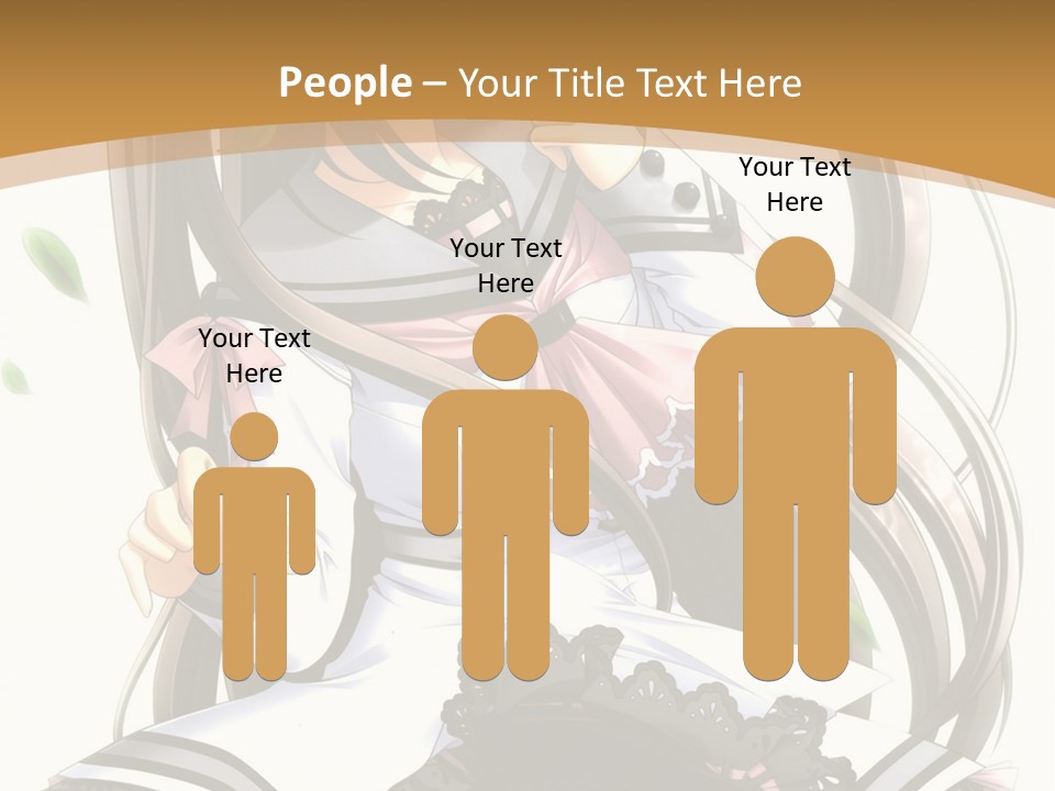 A Girl With Long Hair Is Standing In Front Of A Tree PowerPoint Template