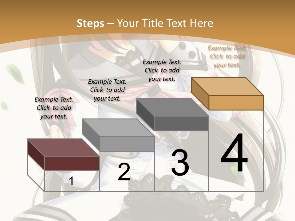 A Girl With Long Hair Is Standing In Front Of A Tree PowerPoint Template