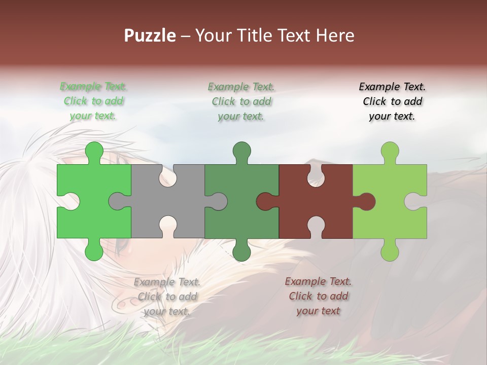 A Person Laying Down In The Grass With A Sky Background PowerPoint Template