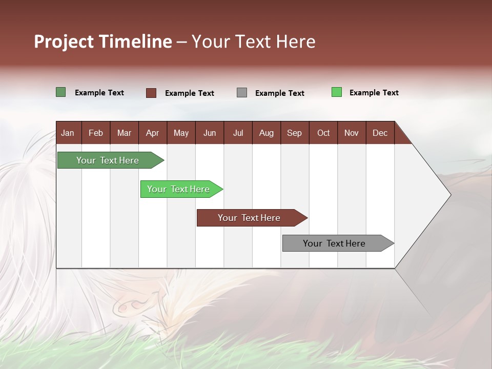 A Person Laying Down In The Grass With A Sky Background PowerPoint Template