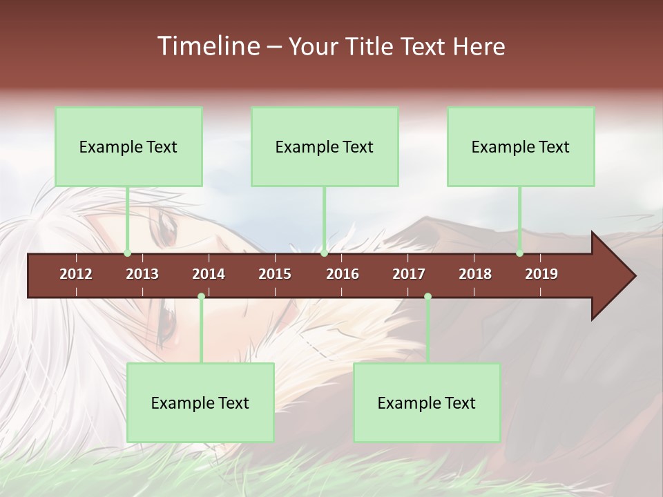 A Person Laying Down In The Grass With A Sky Background PowerPoint Template