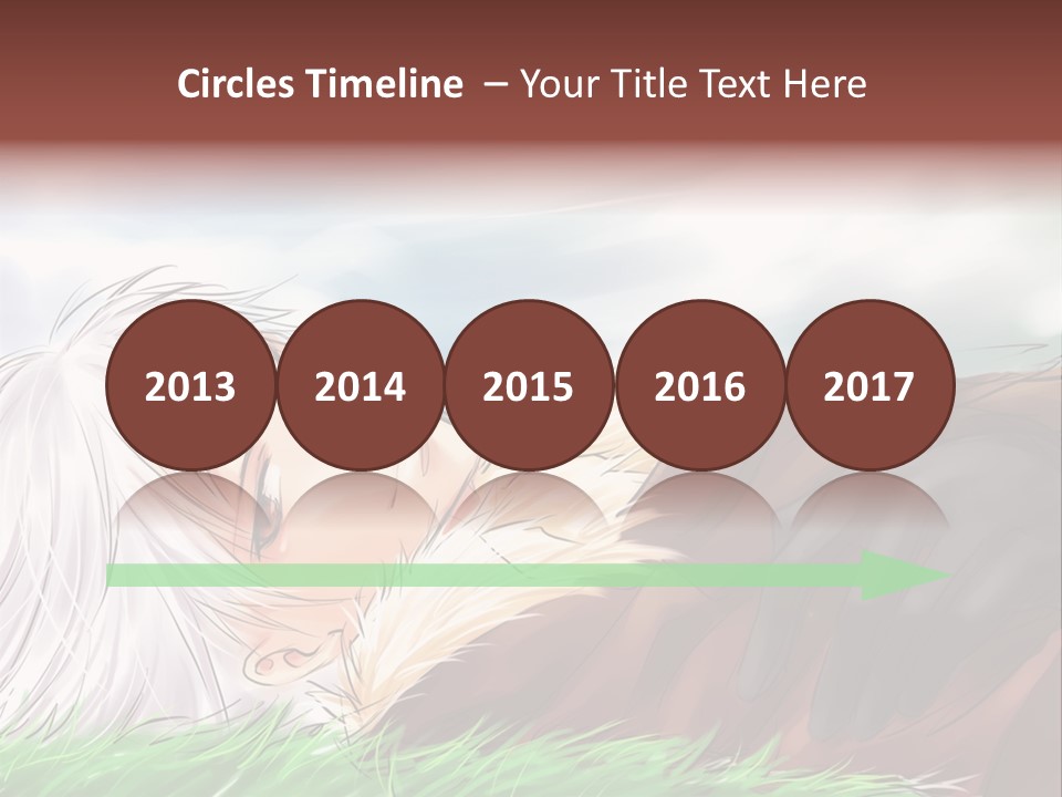 A Person Laying Down In The Grass With A Sky Background PowerPoint Template