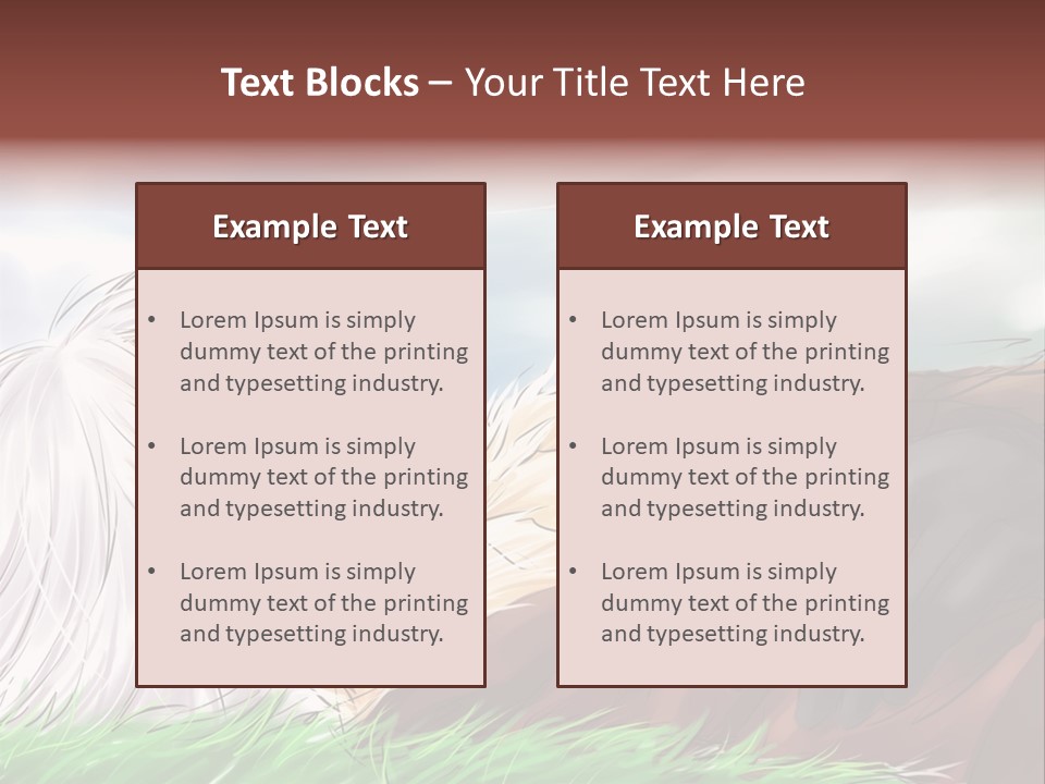 A Person Laying Down In The Grass With A Sky Background PowerPoint Template