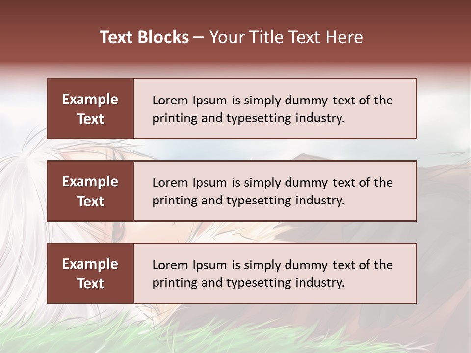 A Person Laying Down In The Grass With A Sky Background PowerPoint Template