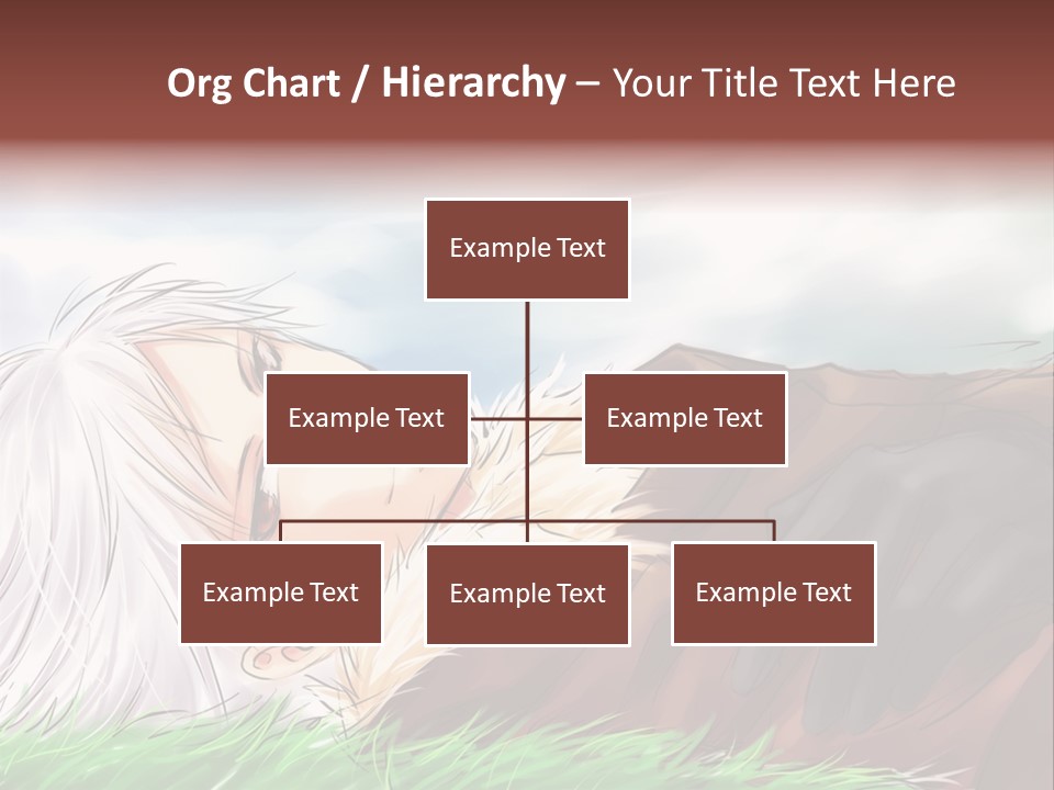 A Person Laying Down In The Grass With A Sky Background PowerPoint Template