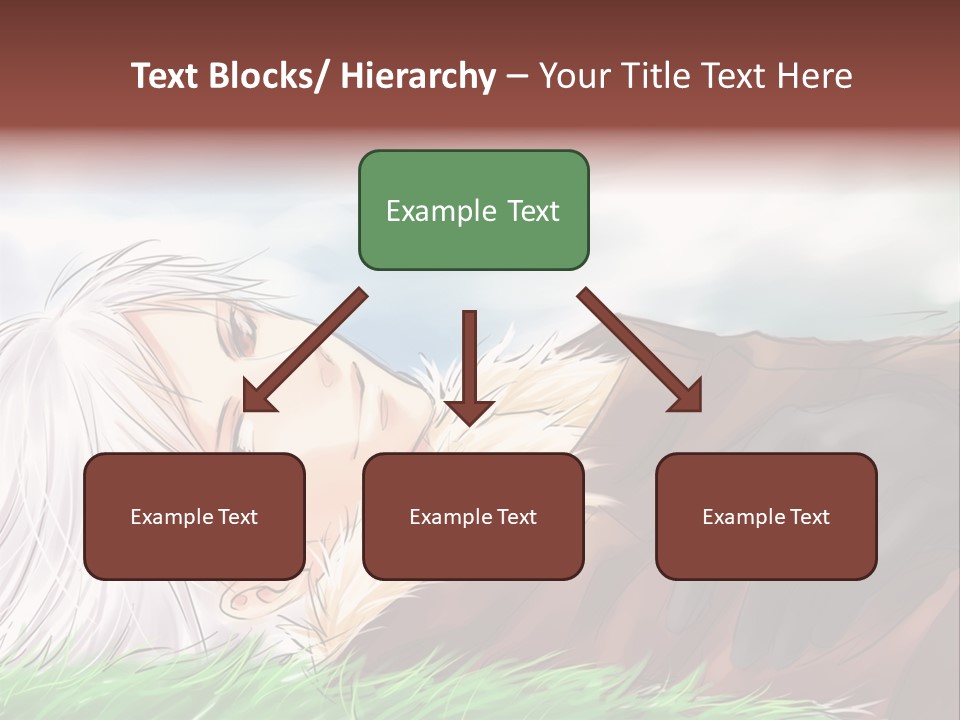 A Person Laying Down In The Grass With A Sky Background PowerPoint Template
